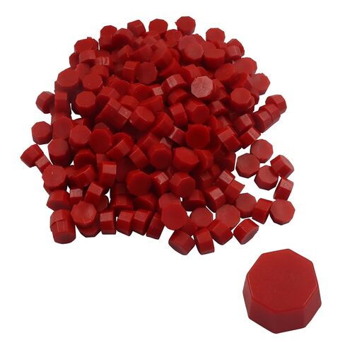 600 Pack Ivory White Wax Seal Beads, Octagon Shape Beads Wax Pellets for Sealing Stamps, Decorative Embellishment for Wedding, Envelope Security Seal, Creative Handmade Craft Projects in Saudi Arabia