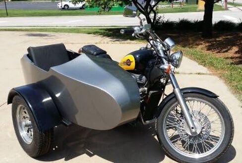 GSI - RocketTeer Old School Biker Side Car Motorcycle Sidecar Kit - يناسب جميع الموديلات in Saudi Arabia