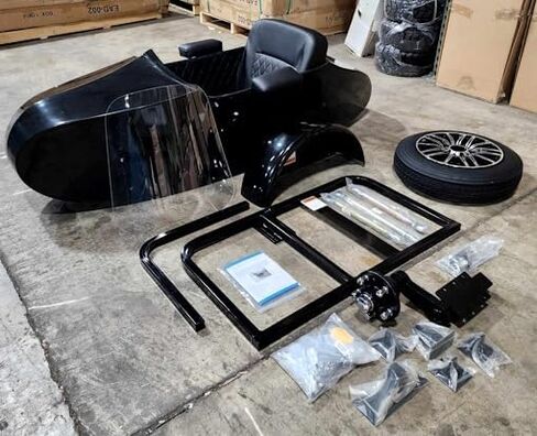 GSI - RocketTeer Old School Biker Side Car Motorcycle Sidecar Kit - يناسب جميع الموديلات in Saudi Arabia