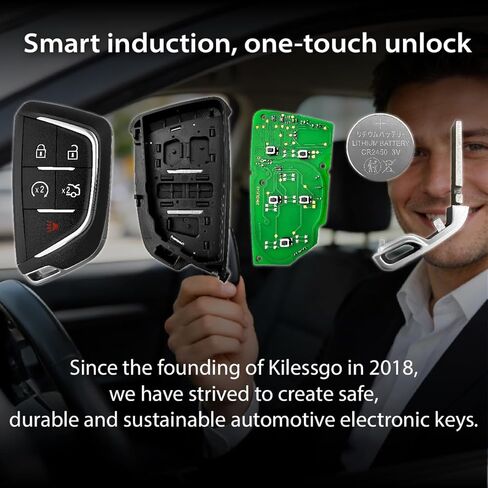 Replacement for Cadillac CT4 CT5 XT4 2020 2021 2022 2023 2024 Key Fob YG0G20TB1 433MHz 49 5 Buttons in Kuwait