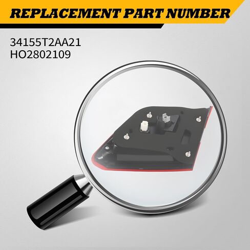 Tail Light Assembly Left Side Compatible with Accord 2016 2017 Driver Rear Inner Brake Lamp Taillight 34155T2AA21 HO2802109 in Saudi Arabia