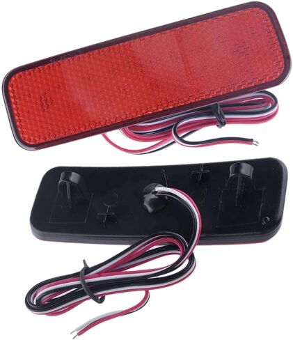Riloer Rear Bumper Tail Light Lamp, BK21515C0AA, 2014-2020 Compatible with Ford Transit Van, Red LED Rear Bumper Reflector Red Lens Pair in Saudi Arabia