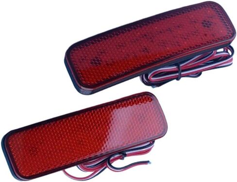 Riloer Rear Bumper Tail Light Lamp, BK21515C0AA, 2014-2020 Compatible with Ford Transit Van, Red LED Rear Bumper Reflector Red Lens Pair in Saudi Arabia