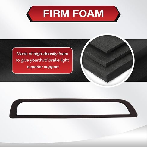 قطعتان من حشية ختم ضوء الفرامل الثالثة، متوافقة مع 2014-2018 Chevy Silverado 1500 2500HD 3500HD GMC Sierra 1500 2500HD 3500HD حشية إضاءة توقف عالية، لاصق من جانب واحد in Kuwait