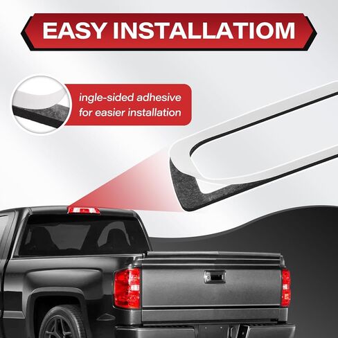 قطعتان من حشية ختم ضوء الفرامل الثالثة، متوافقة مع 2014-2018 Chevy Silverado 1500 2500HD 3500HD GMC Sierra 1500 2500HD 3500HD حشية إضاءة توقف عالية، لاصق من جانب واحد in Kuwait