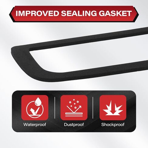 قطعتان من حشية ختم ضوء الفرامل الثالثة، متوافقة مع 2014-2018 Chevy Silverado 1500 2500HD 3500HD GMC Sierra 1500 2500HD 3500HD حشية إضاءة توقف عالية، لاصق من جانب واحد in Kuwait