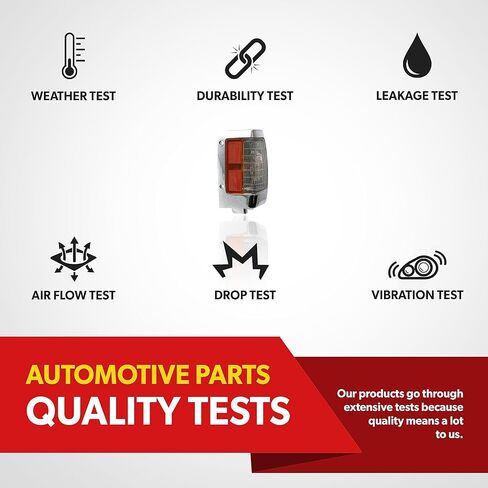 Corner Light For 1990 1991 1992 1993 1994 Nissan D21-1995 1996 1997 Nissan Pickup - Fits Passenger Side of Turn Signal Lights - Side Marker Light Includes Lens, Housing and Bulb in Kuwait