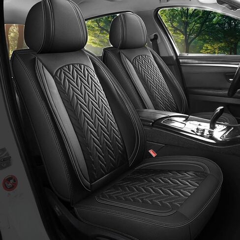 أغطية مقاعد الشاحنة MIROZO لـ F150، أغطية مقاعد السيارة المقاومة للماء من الجلد الصناعي مجموعة كاملة من أغطية مقاعد السيارات تناسب 2015-2024 Ford F150 F250 F350 (مجموعة كاملة، أسود وأحمر) in Kuwait