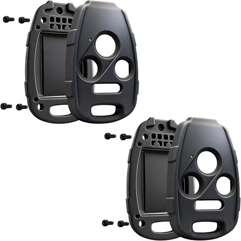 غطاء غطاء Key Fob متوافق مع Honda Accord 2003-2012، Civic EX 2006-2013، Pilot 2009-2015، CR-V 2005-2006 - متين ممتاز، مقاوم للخدش، القطع غير مطلوب (زر 4-أسود، 2) in Kuwait