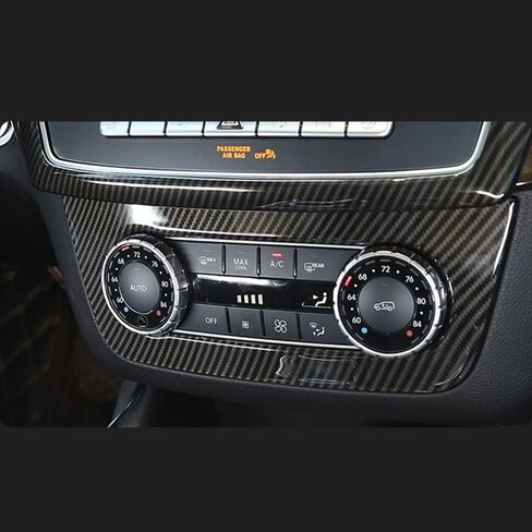 Carbon Fiber Center Air Condition Switch Adjustment Panel Cover Trim for Mercedes-Benz GLE GLS ML GL W166 X166 2012-2019, GLE43 AMG GLS450 550 GL350 550 ML250 63 AMG 250 Interior Decoration in Saudi Arabia