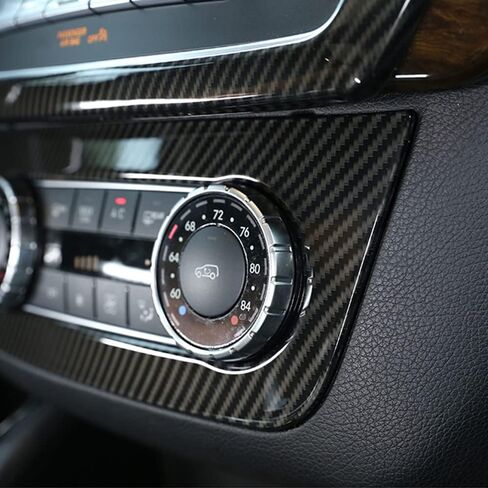 Carbon Fiber Center Air Condition Switch Adjustment Panel Cover Trim for Mercedes-Benz GLE GLS ML GL W166 X166 2012-2019, GLE43 AMG GLS450 550 GL350 550 ML250 63 AMG 250 Interior Decoration in Saudi Arabia