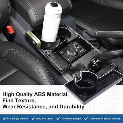 Center Console Organizer Compatible with INEOS Grenadier 2020-2024, 2-in-1 Center Console Storage Box Cup Holder ABS Material Insert Tray Accessories in Saudi Arabia