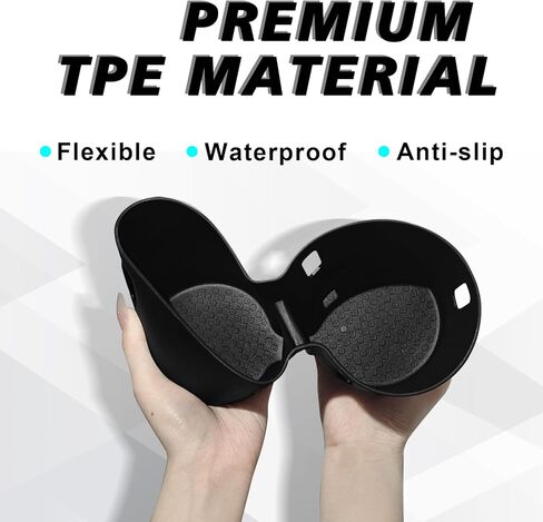 BestEvMod Center Console Cup Holder Insert Compatible with 2026 2025 Hyundai Ioniq 9 Accessories Waterproof Non-Slip Easy to Clean TPE Material Custom Fit Won't Affect OEM Cup Holder Limiters in Saudi Arabia