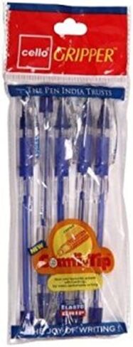 Cello Gripper Ball Point Pen (Blue Ink) - Pack of 10 in Kuwait
