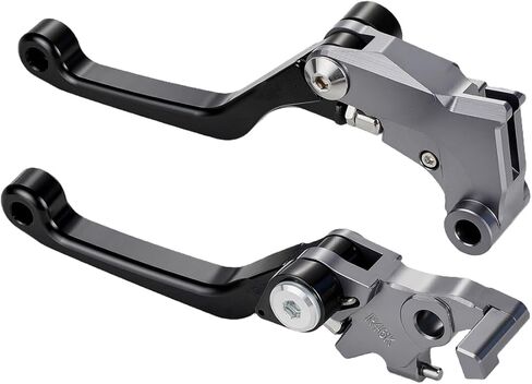 Motorcycle Brake Clutch Lever CNC for KLR 650 KLR650 2022-2024 Adventure Black, Dirt Bike Adjustable Levers Ergonomic Design Anti-Slip in Saudi Arabia