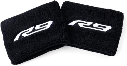 Fits for Yamaha R9 YZFR9 YZF-R9 YZF R9 2025 2026 Motorcycle Accessories Front Rear Brake Fluid Reservoir Sock, UV-Resistant, Scratch-Guard, Easy Install (Black, 2pcs) in Saudi Arabia