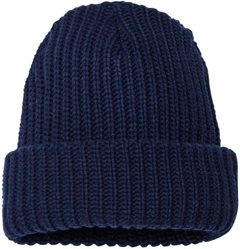 Sportsman 12" Chunky Knit Beanie One Size Navy in Kuwait