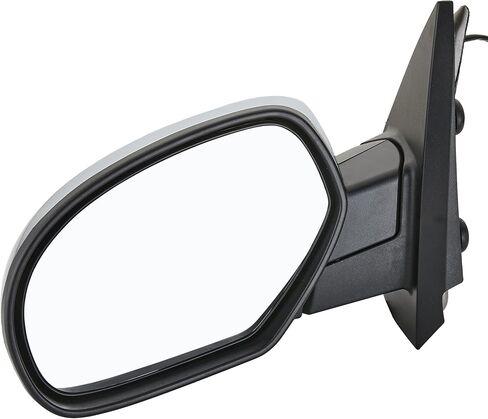 Side View Mirror Fit for 2007-2013 for Chevy Silverado 1500 2500 3500 HD for GMC Sierra 1500 2500 HD for GMC Yukon XL 1500 Power Heated Manual Folding Driver Side Mirror Only.Chrome Cover in Saudi Arabia