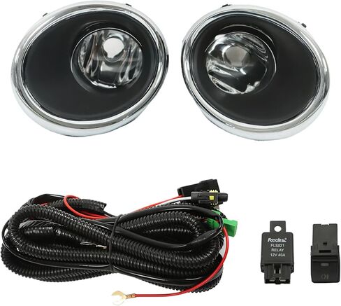 Left and Right Fog Lights Assembly Replacement for Rogue Sport 2017-2018 Driver Passenger Side Clear Lens 5084934 in Saudi Arabia