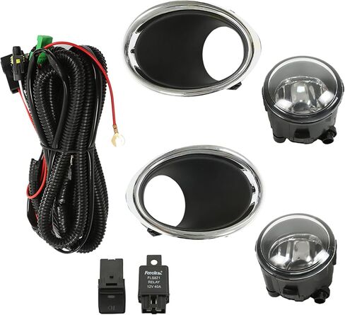 Left and Right Fog Lights Assembly Replacement for Rogue Sport 2017-2018 Driver Passenger Side Clear Lens 5084934 in Saudi Arabia