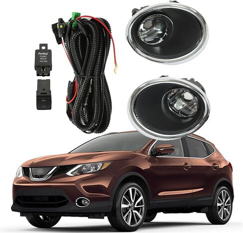 Left and Right Fog Lights Assembly Replacement for Rogue Sport 2017-2018 Driver Passenger Side Clear Lens 5084934 in Saudi Arabia