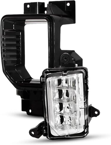 AKKON - Fits 2020-2023 GMC Sierra 2500HD 3500HD Pickup LED Bumper Chrome Fog Lights Pair w/Wiring Harness Power Switch in Saudi Arabia