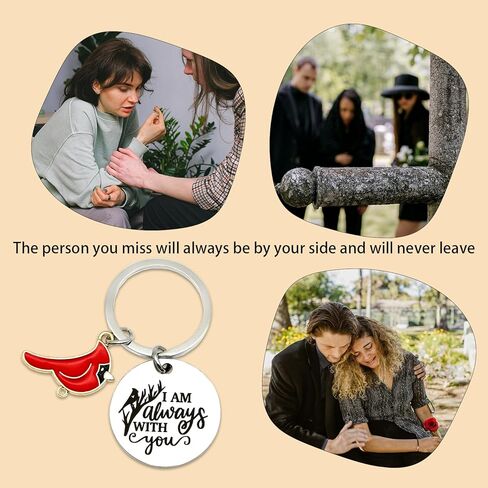 Cardinal Gifts for Women Men Memorial Remembrance for Loss of Mother Father Lover Friend Son Daughter Baby Grief Bereavement Sympathy Condolences Red Cardinal Gift Keychain for Him Her in Kuwait