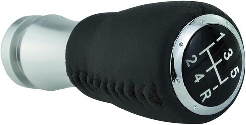 Abfer 5 Speed Shifter Knob Car Stick Shift Knobs Leather Handle Gear Lever Replacement for Most Manual Vehicles Truck, Red in Kuwait