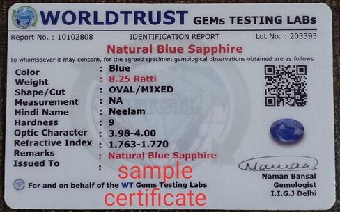7.25 Carat Silver Plated Blue Sapphire Natural Lab Tested Astrological Loose Gemstone adjustable Ring For Men Or Women's in Saudi Arabia
