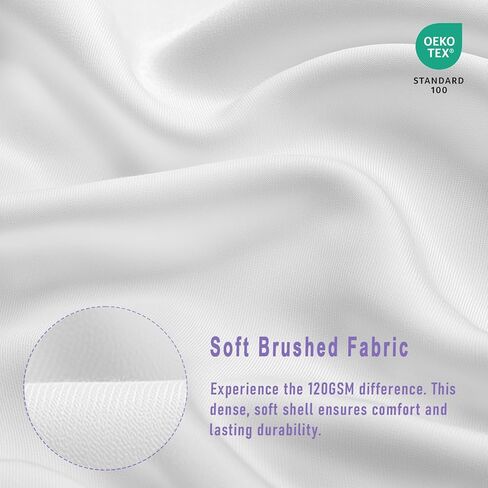 20x20 Pillow Inserts Set of 2, Hypoallergenic Soft Fluffy Decorative Throw Pillow Inserts with Purple Reinforced Edges, Machine Washable, for Sofa Couch, White in Saudi Arabia