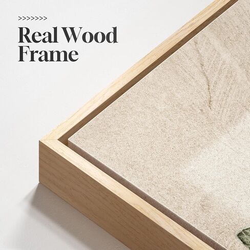 Framed Abstract Sage Green 3 Piece Wall Art for Living Room, Modern Neutral Waves Botanical Canvas Artwork for Walls, Minimalist Wabi Sabi Rustic Nature Print Wall Decor for Bedroom Office, 16x24 Inch in Kuwait