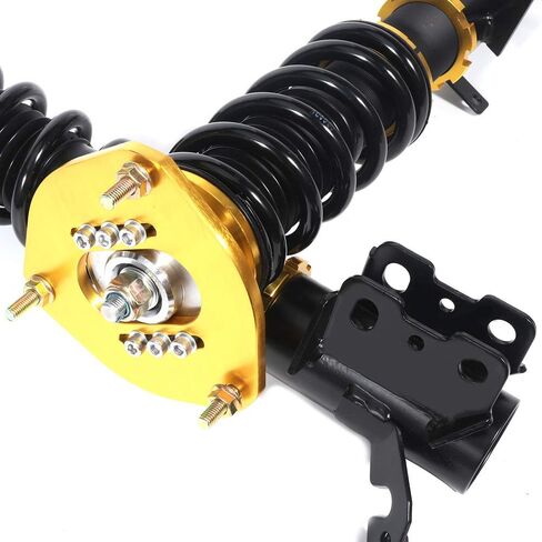 Adjustable Height Coilovers Struts Front And Rear Fit for 1988-1999 for Toyota Corolla Coil Spring Over Shock (Set of 4) - Golden in Saudi Arabia