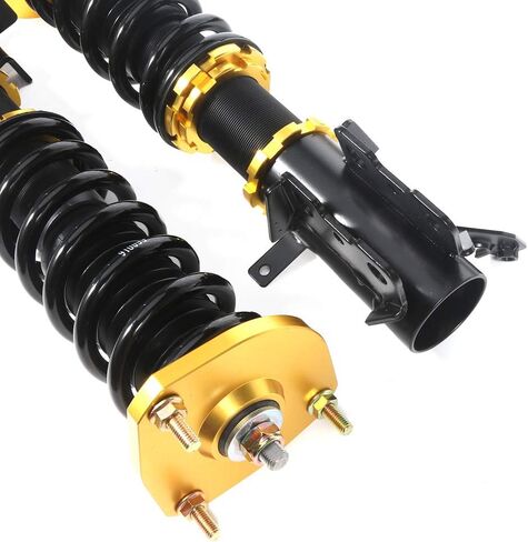 Adjustable Height Coilovers Struts Front And Rear Fit for 1988-1999 for Toyota Corolla Coil Spring Over Shock (Set of 4) - Golden in Saudi Arabia