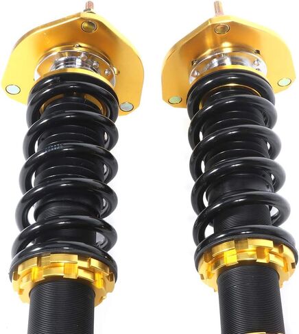 Adjustable Height Coilovers Struts Front And Rear Fit for 1988-1999 for Toyota Corolla Coil Spring Over Shock (Set of 4) - Golden in Saudi Arabia