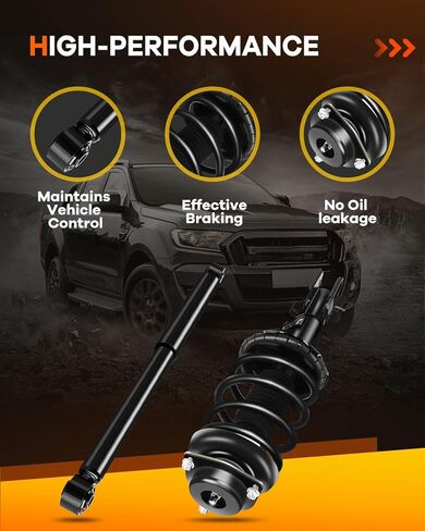 OCPTY Front Complete Struts Spring Assembly + Rear shock absorbers Fits 2000 2002-2004 for Nissan Pathfinder Quick Struts 171441 171442 343379 37204 - Set of 4 in Saudi Arabia