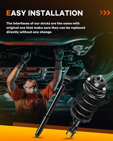 OCPTY Front Complete Struts Spring Assembly + Rear shock absorbers Fits 2000 2002-2004 for Nissan Pathfinder Quick Struts 171441 171442 343379 37204 - Set of 4 in Saudi Arabia