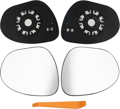 Pair Left and Right Side Rearview Heated Mirror Glass with Backing Plate for Nissan Cube Juke 2011-2014 in Saudi Arabia