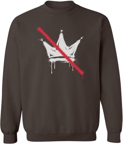 No Kings Protest Crossed Out Crown Anti ICE Unisex Crewneck Sweatshirt in Kuwait