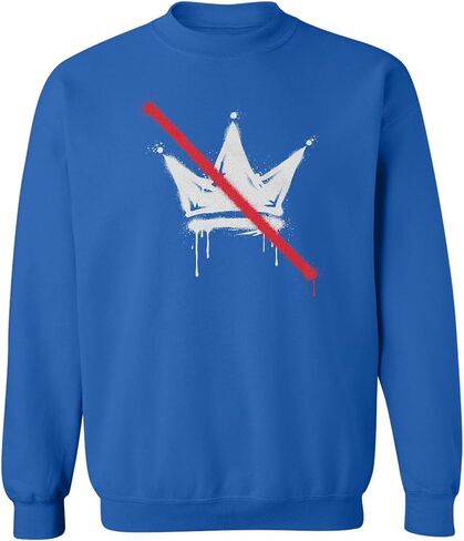 No Kings Protest Crossed Out Crown Anti ICE Unisex Crewneck Sweatshirt in Kuwait