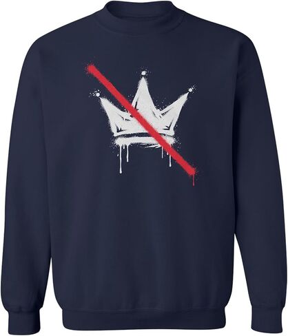 No Kings Protest Crossed Out Crown Anti ICE Unisex Crewneck Sweatshirt in Kuwait