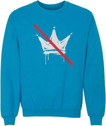 No Kings Protest Crossed Out Crown Anti ICE Unisex Crewneck Sweatshirt in Kuwait