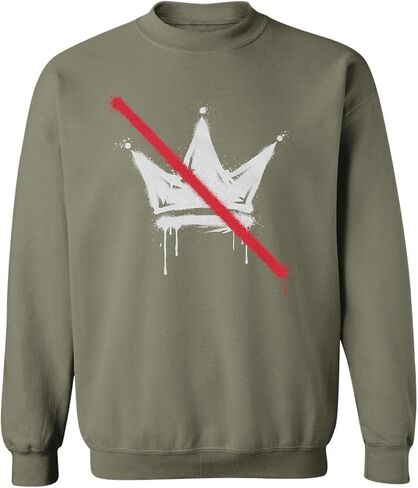 No Kings Protest Crossed Out Crown Anti ICE Unisex Crewneck Sweatshirt in Kuwait