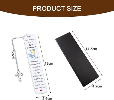 2026 First Communion Gifts First Communion Favors Unique Religious Gifts for Men and Women Christian Gifts Faith-Based Bookmarks Perfect for Book Lovers Easter Celebrations in Kuwait