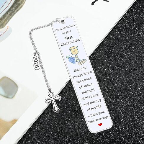 2026 First Communion Gifts First Communion Favors Unique Religious Gifts for Men and Women Christian Gifts Faith-Based Bookmarks Perfect for Book Lovers Easter Celebrations in Kuwait
