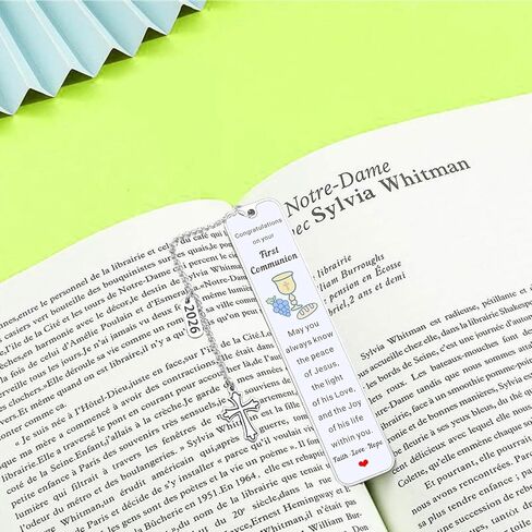 2026 First Communion Gifts First Communion Favors Unique Religious Gifts for Men and Women Christian Gifts Faith-Based Bookmarks Perfect for Book Lovers Easter Celebrations in Kuwait