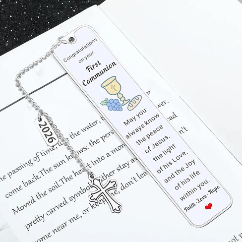 2026 First Communion Gifts First Communion Favors Unique Religious Gifts for Men and Women Christian Gifts Faith-Based Bookmarks Perfect for Book Lovers Easter Celebrations in Kuwait