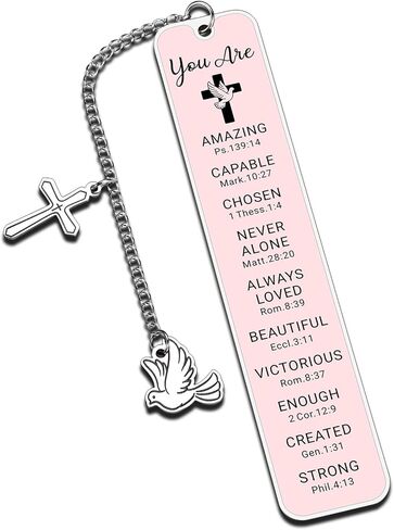 Baptism Gifts for Girl Women Christian Confirmation Gifts for Girls Women Faith Birthday First Communion Easter Gift for Girls Religious Bible Bookmark in Saudi Arabia