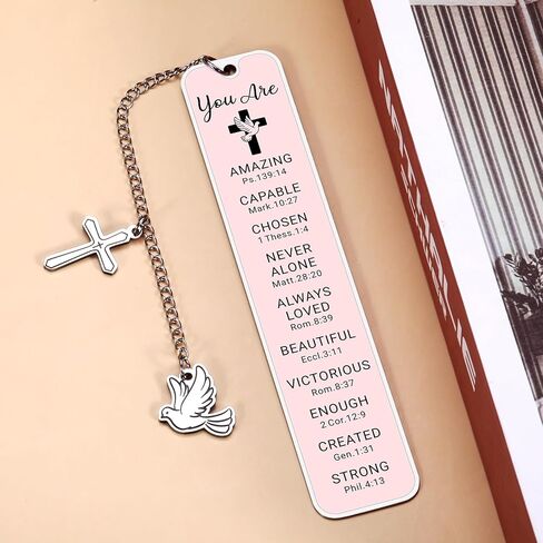 Baptism Gifts for Girl Women Christian Confirmation Gifts for Girls Women Faith Birthday First Communion Easter Gift for Girls Religious Bible Bookmark in Saudi Arabia