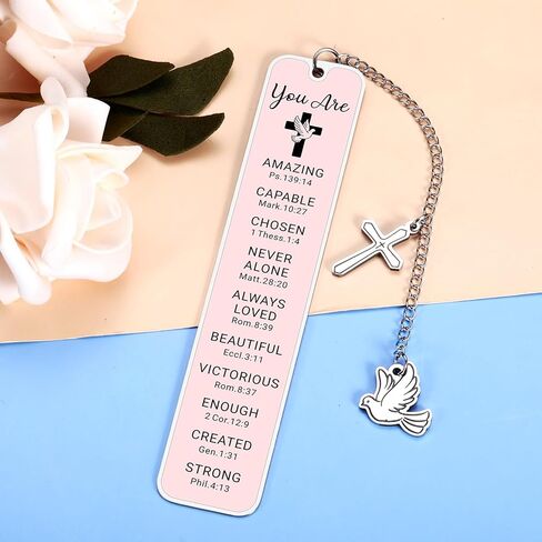 Baptism Gifts for Girl Women Christian Confirmation Gifts for Girls Women Faith Birthday First Communion Easter Gift for Girls Religious Bible Bookmark in Saudi Arabia