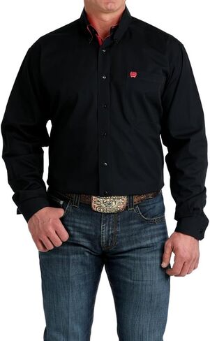Cinch Men's Solid Black Shirt in Saudi Arabia
